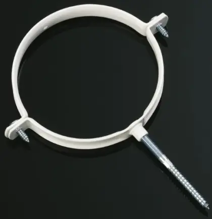 Ubbink Rolux concentrisch beugel 80/125 mm - wit - met pen 0703127
