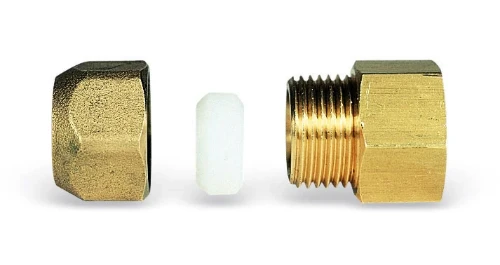 Watts Tecal rechte overgangsknelkoppeling FF 12 x 3/8 F 0704212