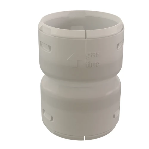 Ubbink Rolux PP koppelstuk flex/flex 60 mm - zwart 0716022
