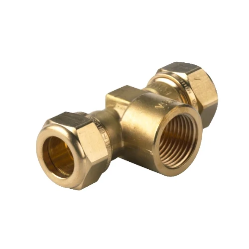 VSH Knel Water verloop T-knelkoppeling met binnendraad FFF 28 x 3/4 F x 28 mm 0869651
