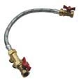 Sanutal CV vulset met bolkranen - EPDM flexibel - EA klep FF 1/2 x 1/2 - 400 mm - niet gekeurd 09.1.124