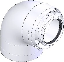Atag Duopass concentrisch PP/staal bocht 90° MF 80/125 mm 0RB12C9A0