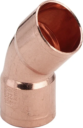 Viega Koper soldeer bocht 45° FF 15 x 15 mm 100483