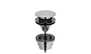 Dornbracht Universal afvoergarnituur met druksluiting 5/4 - Dark Platinum geborsteld 10125970-99