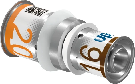 Uponor S-Press Plus messing verloop mof FF 20 x 16 mm 1070552