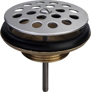 Viega Universal afvoerplug 6/4 x 80 mm - inox bolvormig rooster - niet afsluitbaar 107673