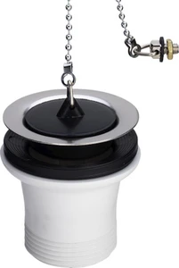 Viega Universal afvoerplug 6/4 x 70 mm - met stop en ketting 109233