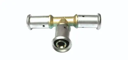 Henco P-serie messing pers verloop T-stuk 90° FFF 26 x 16 x 26 mm 10P-261626