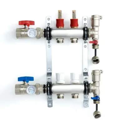 UFH inox vloerverwarmingscollectorset 4/4 - 2 x EK3/4 1100042446