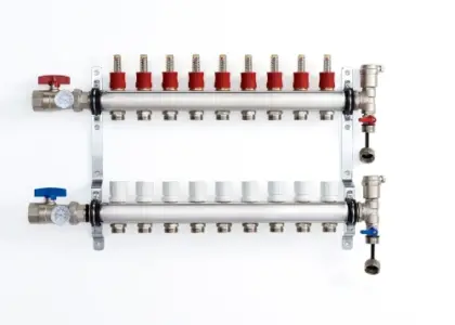 UFH inox vloerverwarmingscollectorset 4/4 - 9 x EK3/4 1100042453
