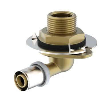 Multi messing pers overgangsbocht voor droogbouw gipsplaten 90° FF 16 x 1/2 F-DWT25 1100050408