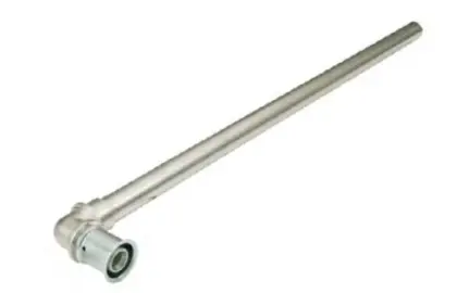 Multi messing pers bocht 90° MF met aangelaste koperbuis 16 x 12Cu (200mm) 1100058983