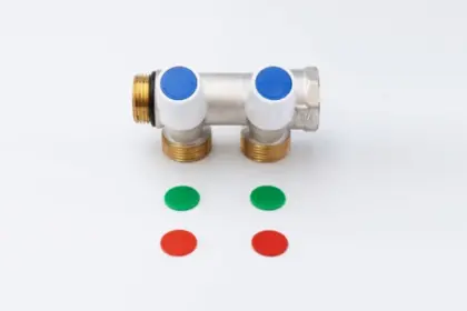 WP collector met ingebouwde regelkranen met indicatoren (rood/blauw/groen) 3/4 - 2 x EK3/4M 1100064791
