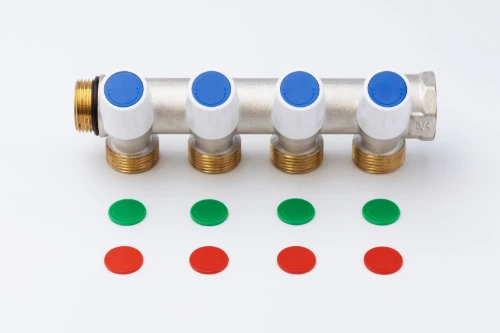 WP collector met ingebouwde regelkranen met indicatoren (rood/blauw/groen) 3/4 - 4 x EK3/4M 1100064793