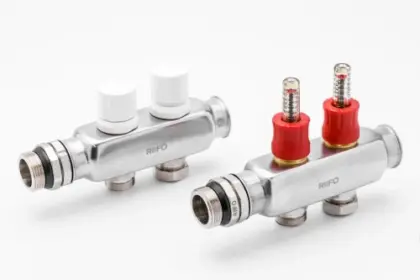 UFH uitbreidingsset tot 2 kringen voor inox vloerverwarmingscollectorset inclusief nippel & stop 1100066172