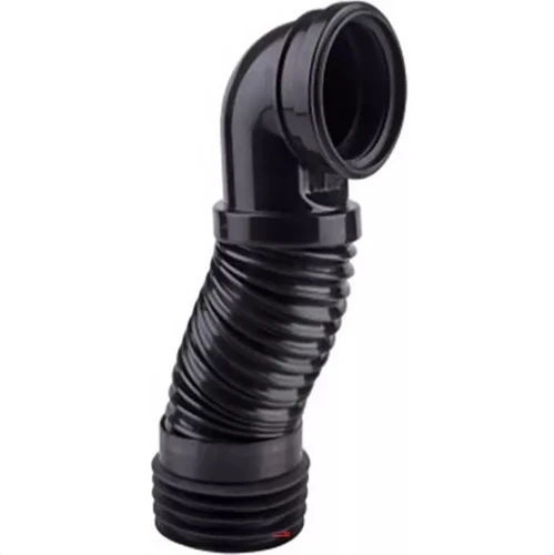 DBJ San Flexibele afvoerbocht voorwandsysteem 90 mm - uittrekbaar - H=255/425 mm - zwart 110836001