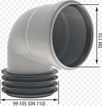 Airfit PP insteekbocht 90° MF 110 x 110 mm 112110WS