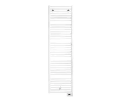 Vasco Iris-A elektrische handdoekradiator 1954 x 600 mm - 1250 Watt - Ral 9016 Verkeerswit 113900600195400009016-0000