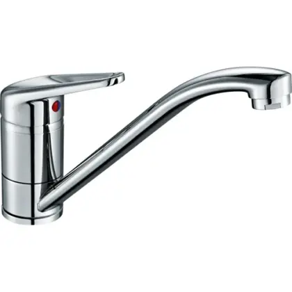 Franke Novara eengreepskeukenmengkraan met zwenkbare uitloop Top lever - chroom 115.0347.142