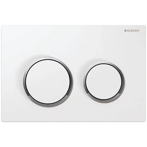 Geberit Omega 20 bedieningsplaat - wit duotoets kunststof wit/glansverchroomd/wit 115.085.KJ.1