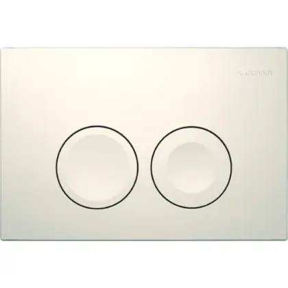Geberit Delta 25 bedieningsplaat voor spoeling met 2 hoeveelheden - wit 115.125.11.5