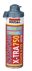 Soudal Click & Fix Soudafoam X-tra PU-schuim 750 ml 115176