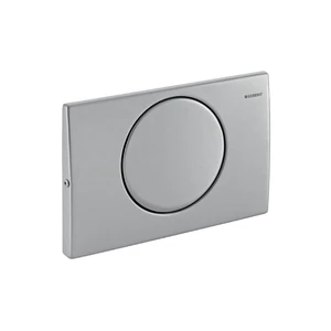 Geberit Mambo bedieningsplaat - rvs voor inbouwreservoir inox met 1 druktoets onderbreekbaar 115.751.00.1
