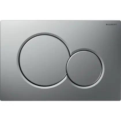 Geberit Sigma 01 bedieningsplaat - matchroom/chroom - kunststof - 2 druktoetsen 115.770.JQ.5