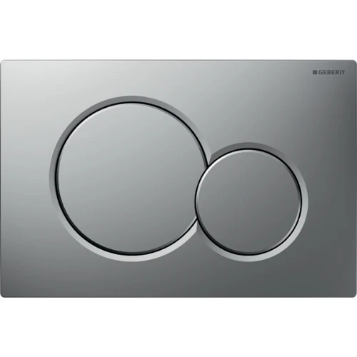 Geberit Sigma 01 bedieningsplaat - matchroom/chroom - kunststof - 2 druktoetsen 115.770.JQ.5