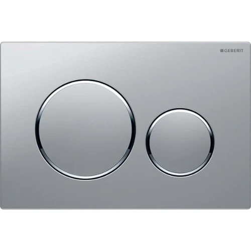 Geberit Sigma 20 bedieningsplaat - mat verchroomd gelakt easy-to-clean - kunststof - 2 druktoetsen 115.882.JQ.1