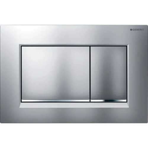 Geberit Sigma 20 (ex Sigma 30) bedieningsplaat - mat chroom / glansverchroomd - kunststof - 2 druktoetsen Easy-to-Clean 115.883.JQ.1