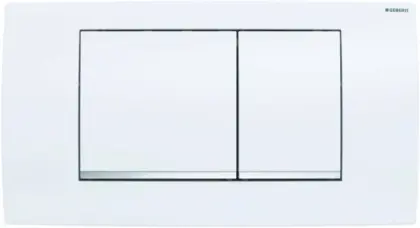 Geberit Twinline 30 bedieningsplaat - wit - kunststof - 2 druktoetsen 115.899.KJ.1