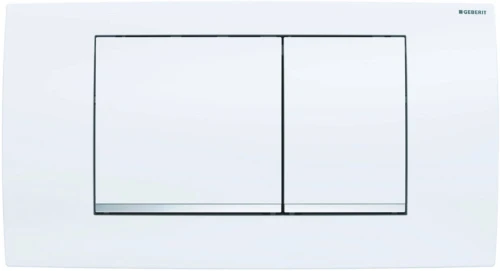 Geberit Twinline 30 bedieningsplaat - wit - kunststof - 2 druktoetsen 115.899.KJ.1
