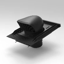 Renson Acces ventilatiedakdoorvoer 150/160 mm - zwart design polypropyleen - pannendak 11675