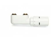 Vasco haaks ventielset 1/2 - RAL 9016 verkeerswit - met thermostaatknop 118210300009016