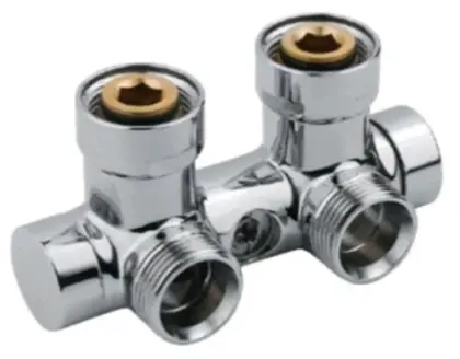 Vasco onderblok haaks 50 mm - chroom 118230000000099