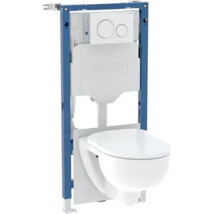 Geberit Selnova hangtoilet Turboflush PACK (Systemfix + hangtoilet + zitting softclose + Sigma 20 drukplaat) - wit 118.364.KJ.2