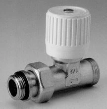 Begetube handbediende rechte radiatorkraan met O-ring 1/2 x M24 - vast handwiel 120054052