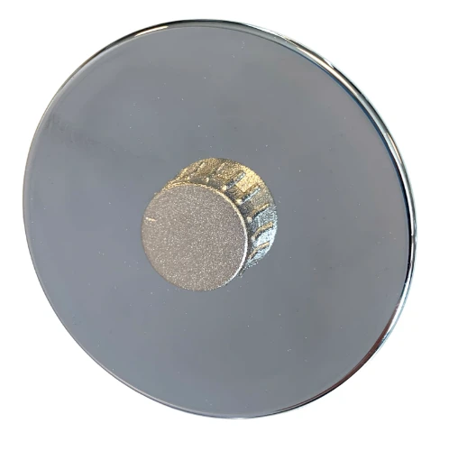 gevelkom rond 1/2 - chroom 121770