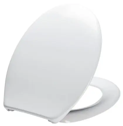 Uni Basic toiletzitting - wit - Scharnier inox 1222000