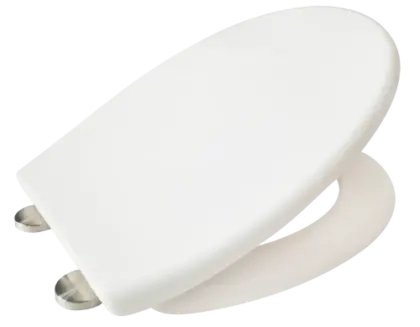 Uni Soft toiletzitting - wit - Scharnier inox - Softclose - Quick-Release 1224000