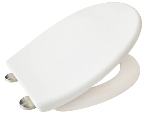 Uni Soft toiletzitting - wit - Scharnier inox - Softclose - Quick-Release 1224000