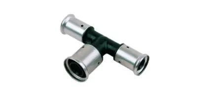 Henco PK-serie PVDF pers verloop T-stuk 90° FFF 20 x 26 x 20 mm 12PK-202620