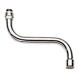 Grohe WSS draaibare uitloopbek M22 x 150 mm - S-vorm - chroom 13052000