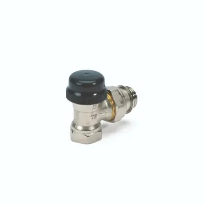 Begetube thermostatiseerbare haakse radiatorkraan 1/2 x 1/2 - instelbare Kv-waarden 134040026