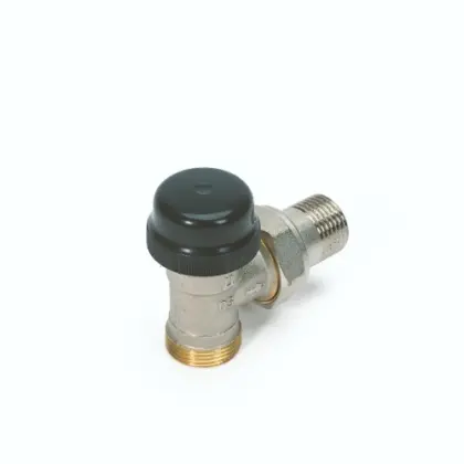 Begetube thermostatiseerbare haakse radiatorkraan 1/2 x M24 - instelbare Kv-waarden 134040052