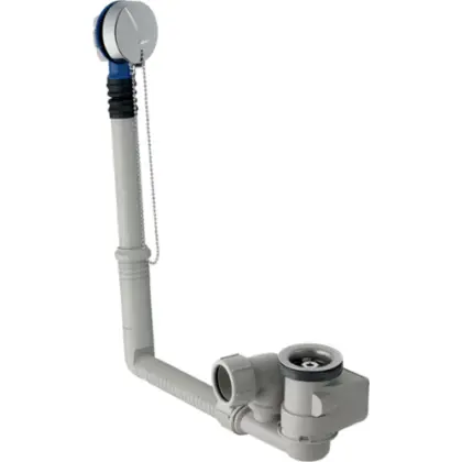 Geberit Uniflex badafvoer met stop 52 mm - met afwerkset - chroom 150.020.00.6