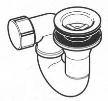 Geberit Standard PP douchesifon 55 mm - chroom 150.125.00.1