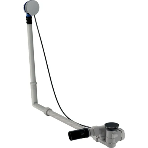 Geberit Uniflex badafvoer met draaibediening 52 mm - met afwerkset en afvoerbuis met kogelgewricht - chroom 150.651.21.6