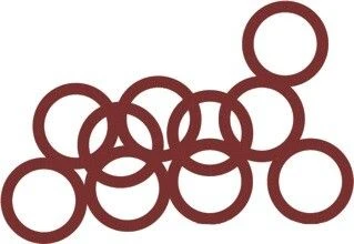 DBJ Fiber dichting 22 x 29 x 2 mm (zak 10st) - prijs per stuk - verkoop per zakje 150928988